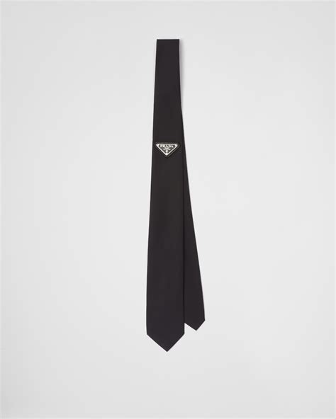 prada tie clip|Prada nylon ties.